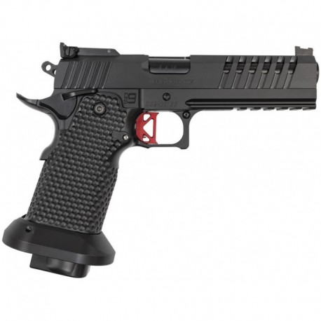 Pistola MPA DS9 Hybrid Black con disparador rojo - 9mm.